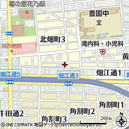 愛知県名古屋市中村区北畑町3丁目58周辺の地図