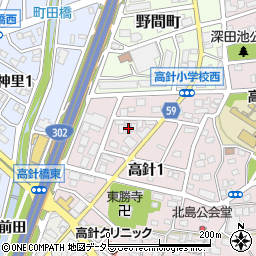 愛知県名古屋市名東区高針1丁目702周辺の地図