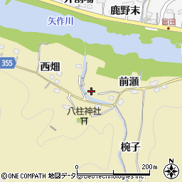 愛知県豊田市国附町前瀬87周辺の地図