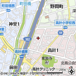 愛知県名古屋市名東区高針1丁目110周辺の地図