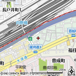 愛知県名古屋市中川区百船町28周辺の地図