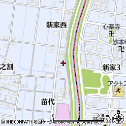 愛知県あま市七宝町伊福新家西125周辺の地図