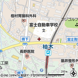 カーコンビニ倶楽部富士柚木店周辺の地図