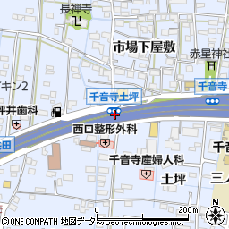 千音寺土坪周辺の地図