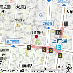 やぶ屋大須店周辺の地図