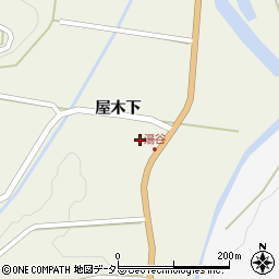 愛知県設楽町（北設楽郡）西納庫（湯谷二）周辺の地図