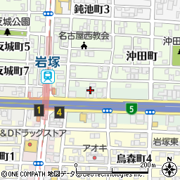 野田塾　岩塚校周辺の地図