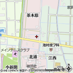 愛知県津島市高台寺町茶木原59周辺の地図