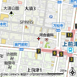 伊神切手社　大須店周辺の地図