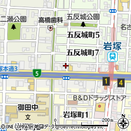 愛知県名古屋市中村区岩塚本通1丁目21周辺の地図