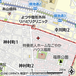 愛知県名古屋市昭和区福原町1丁目19周辺の地図