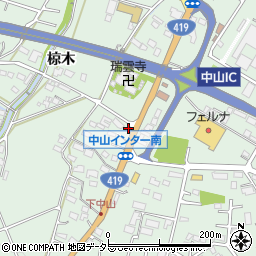 藤岡西中山簡易郵便局周辺の地図