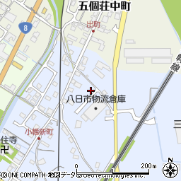 滋賀県東近江市五個荘小幡町537-3周辺の地図