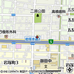 浜木綿 岩塚店周辺の地図