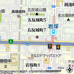 愛知県名古屋市中村区岩塚本通1丁目28周辺の地図