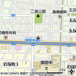 浜木綿岩塚店周辺の地図