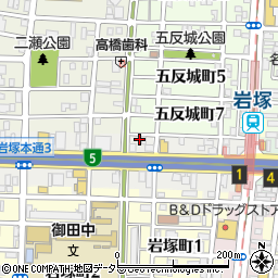 カントリー岩塚本通周辺の地図