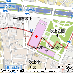 名古屋市中小企業振興会館吹上ホール周辺の地図