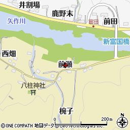 愛知県豊田市国附町前瀬98周辺の地図