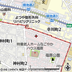 愛知県名古屋市昭和区福原町1丁目16周辺の地図