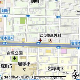 ガリバー名古屋岩塚本通店周辺の地図