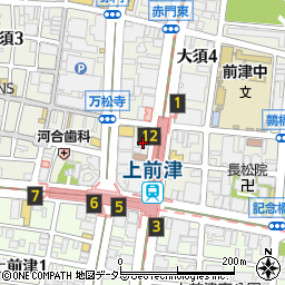 上前津歯科医院周辺の地図