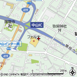 愛知県豊田市西中山町榎前周辺の地図