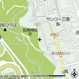 静岡県沼津市足高周辺の地図