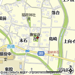 愛知県豊田市加納町末石30-1周辺の地図