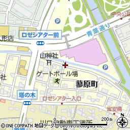 静岡県富士市蓼原町周辺の地図