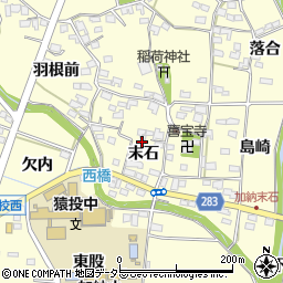 愛知県豊田市加納町末石41周辺の地図