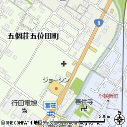 滋賀県東近江市五個荘五位田町48周辺の地図