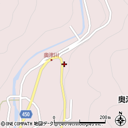 岡山県津山市奥津川745周辺の地図