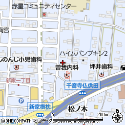 名古屋千音寺郵便局周辺の地図