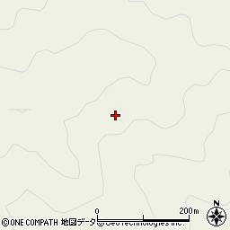 愛知県北設楽郡設楽町西納庫岩岳周辺の地図