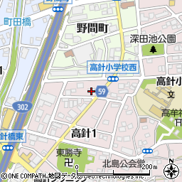 愛知県名古屋市名東区高針1丁目209周辺の地図