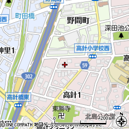 愛知県名古屋市名東区高針1丁目212周辺の地図