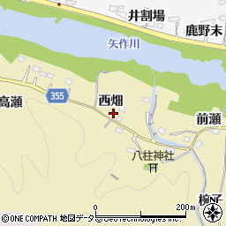 愛知県豊田市国附町西畑66周辺の地図