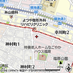 愛知県名古屋市昭和区福原町1丁目17周辺の地図