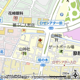 カルビ一丁富士店周辺の地図