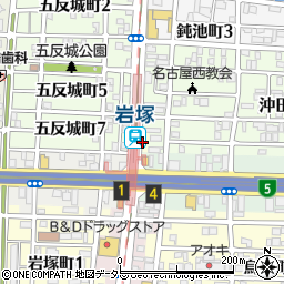 愛知県名古屋市中村区岩塚町向田周辺の地図