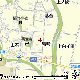 愛知県豊田市加納町島崎周辺の地図