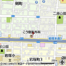 愛知県名古屋市中村区剣町302周辺の地図