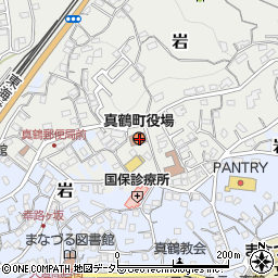 神奈川県足柄下郡真鶴町周辺の地図