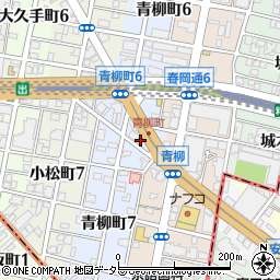 青柳時計店周辺の地図