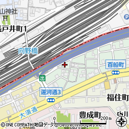 愛知県名古屋市中川区百船町26周辺の地図