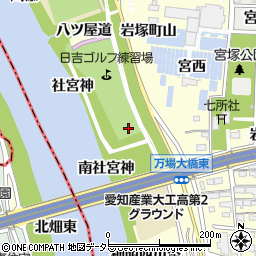 愛知県名古屋市中村区岩塚町神明西周辺の地図