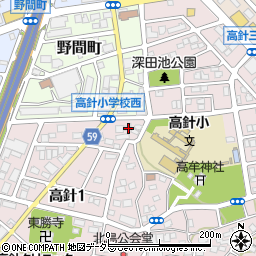 愛知県名古屋市名東区高針1丁目305周辺の地図