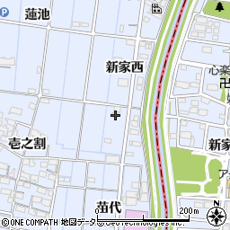 愛知県あま市七宝町伊福新家西47周辺の地図