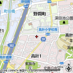 愛知県名古屋市名東区高針1丁目204周辺の地図